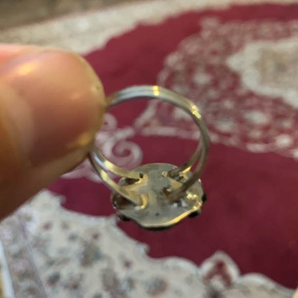 Sterling blue/turquoise diamond - Picture 3 of 4